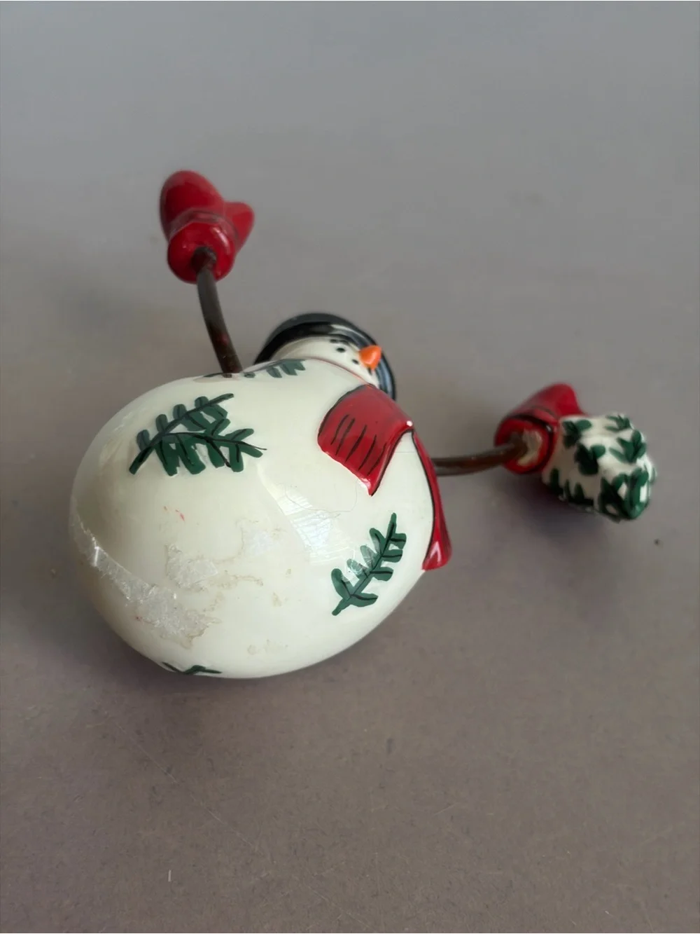 Fitz and Floyd Festive Red-Accented Snowman Holiday